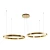 Lampa wisząca CIRCLE 80+80 LED złoty połysk na 1 podsufitce - DN924-80+80 gold - Step Into Design